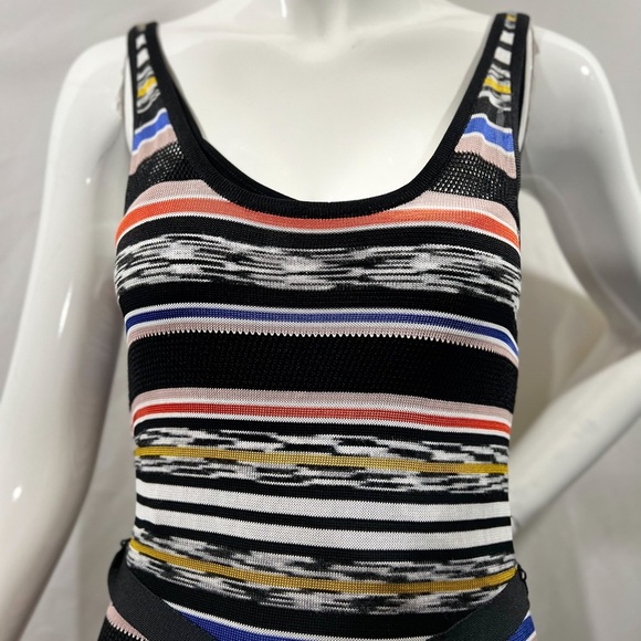 NWOT KAREN MULLEN Asymmetric Multicolored Dress Size:XS - Picture 6 of 10